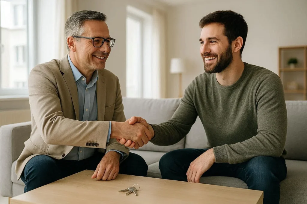 Landlord and tenant handover representing InfoActivePropertyCare tenant management advice